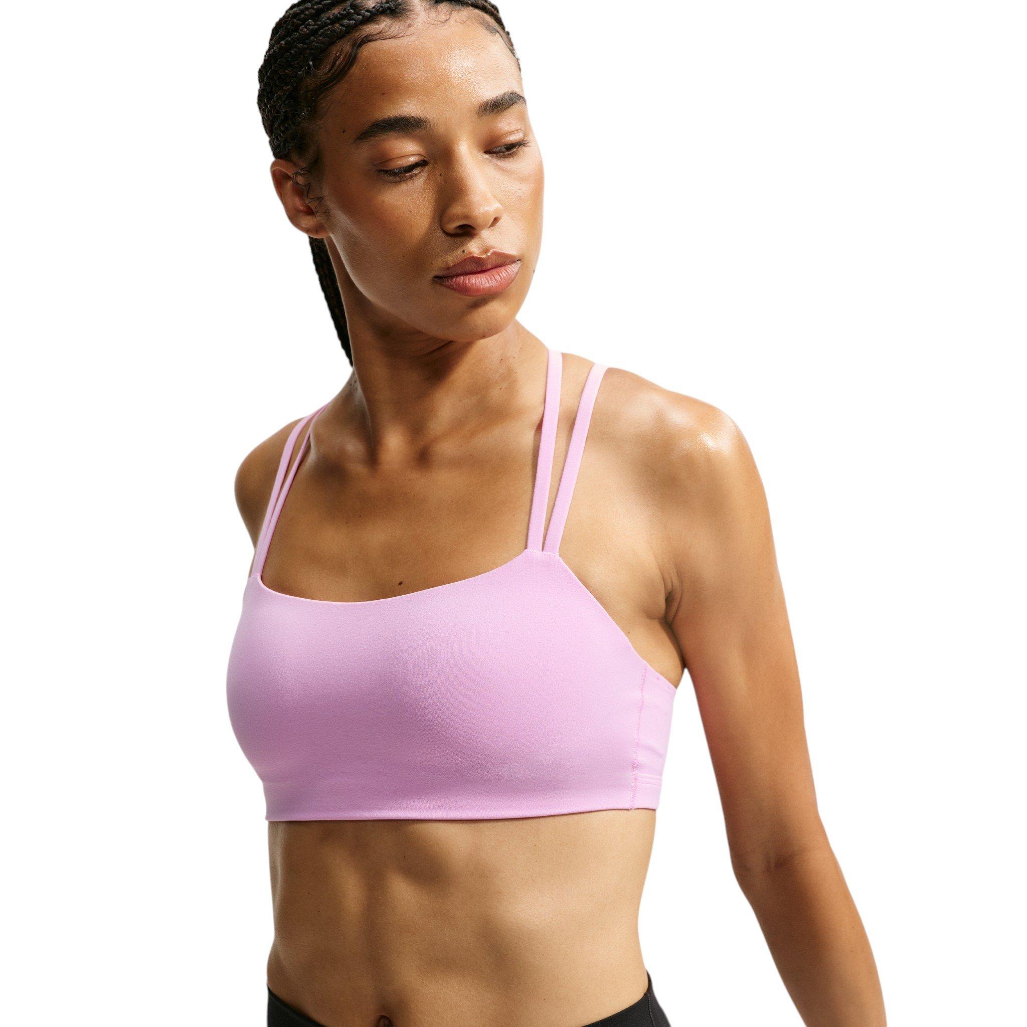 Nike Women's Zenvy Strappy Light-Support Padded Sports Bra - Pink - PINK
